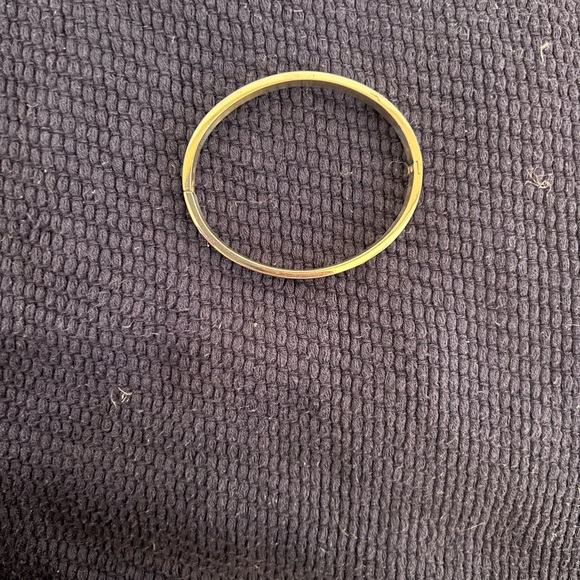 Silver Tone Solid stainless Cuff - Picture 3 of 6